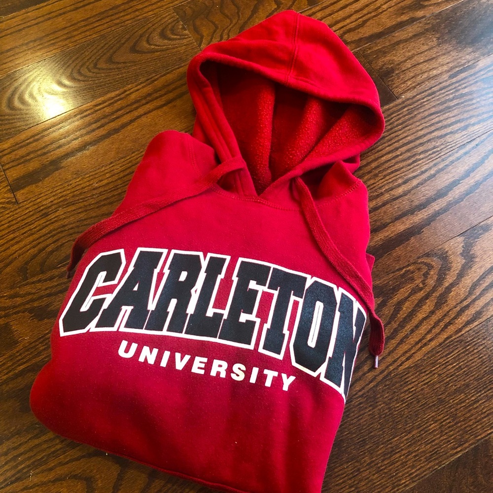 Carleton University pull-over hoodie, women’s XS
